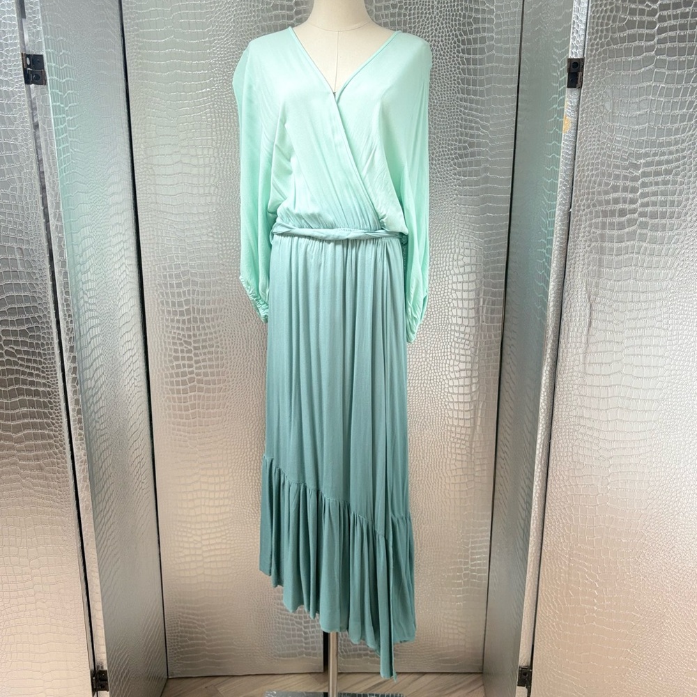 Young Fabulous & Broke Mint Green Wrap Maxi Dress
